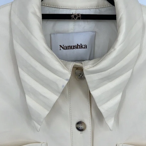 Nanushka Tegan Dress in Vanilla - Picture 8 of 14
